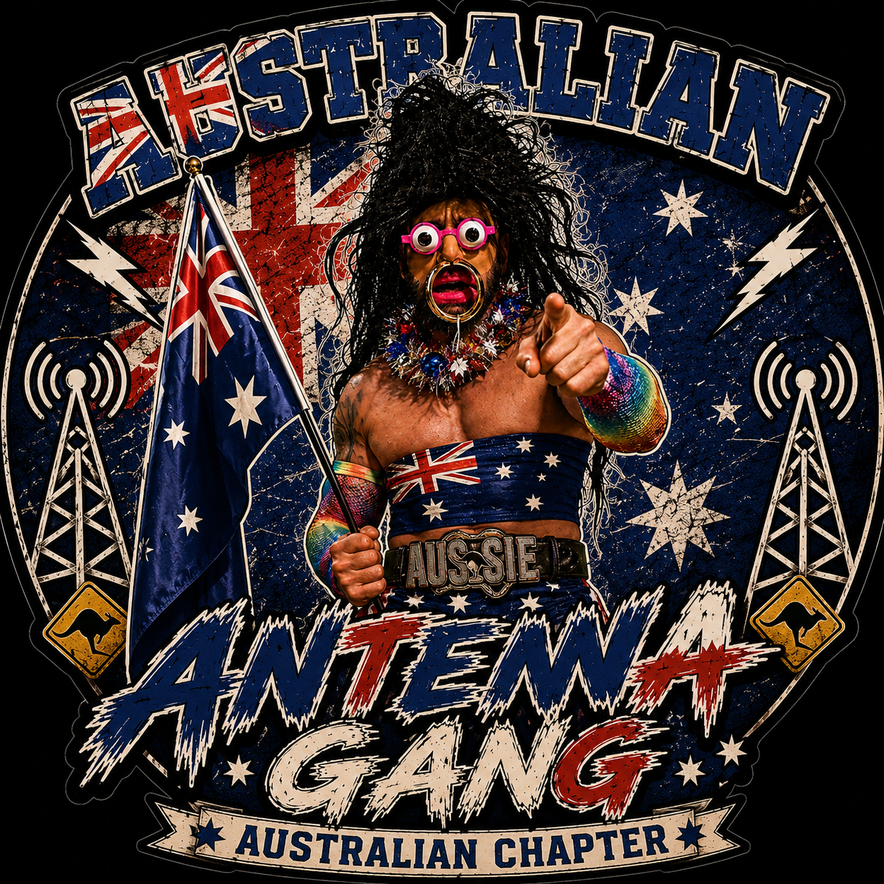 Australian Antenna Gang Australian Chapter Sticker
