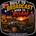 Built To Broadcast Born To Roam Sticker