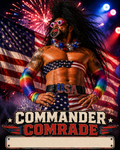 Commander Comrade Signed Print