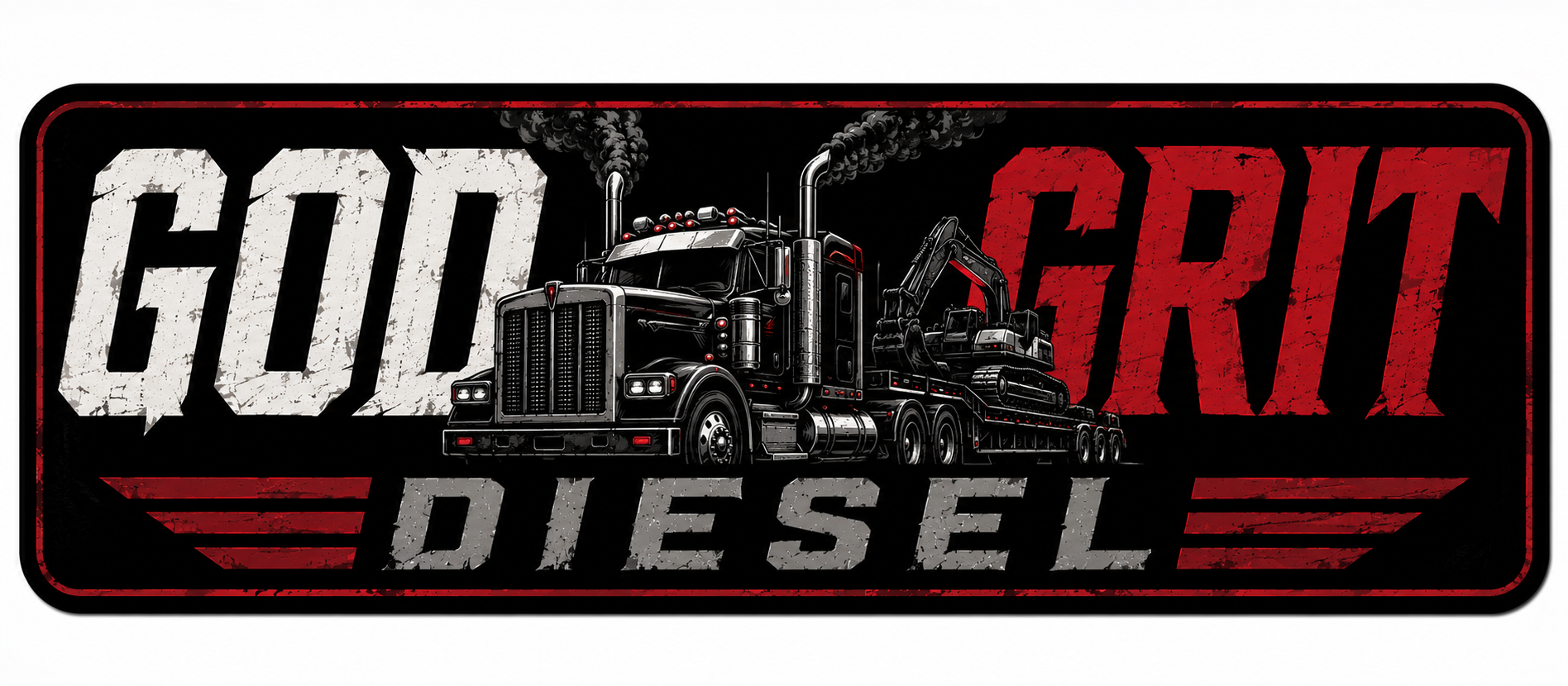 God Grit Diesel Sticker