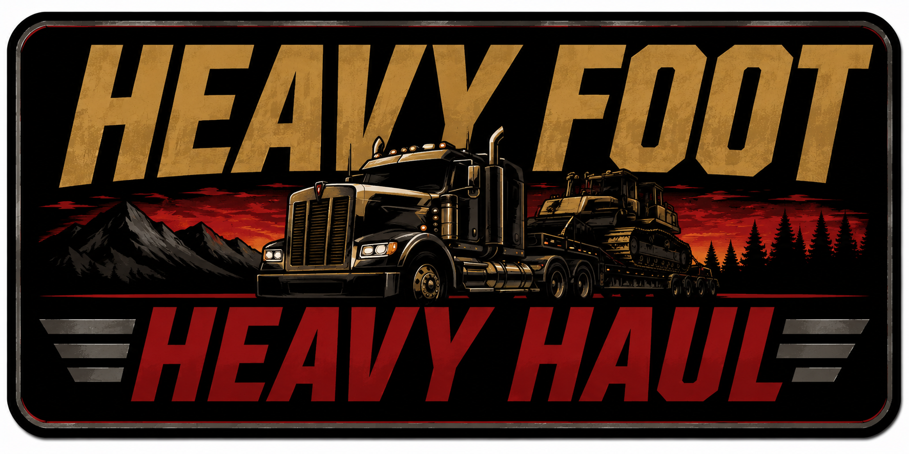 Heavy Foot Heavy Haul Sticker