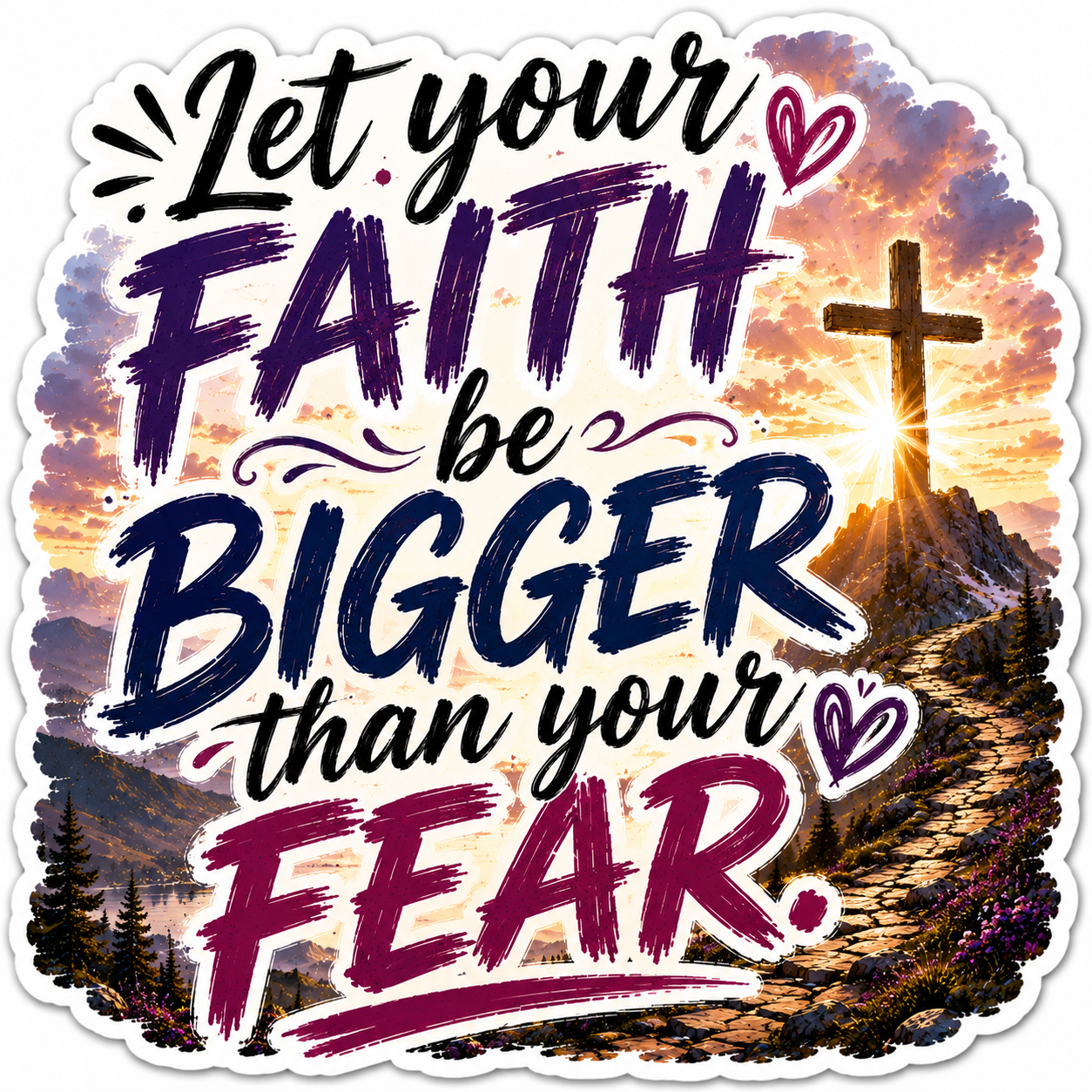 Let Your Faith Be Bigger Than Your Fear Sticker