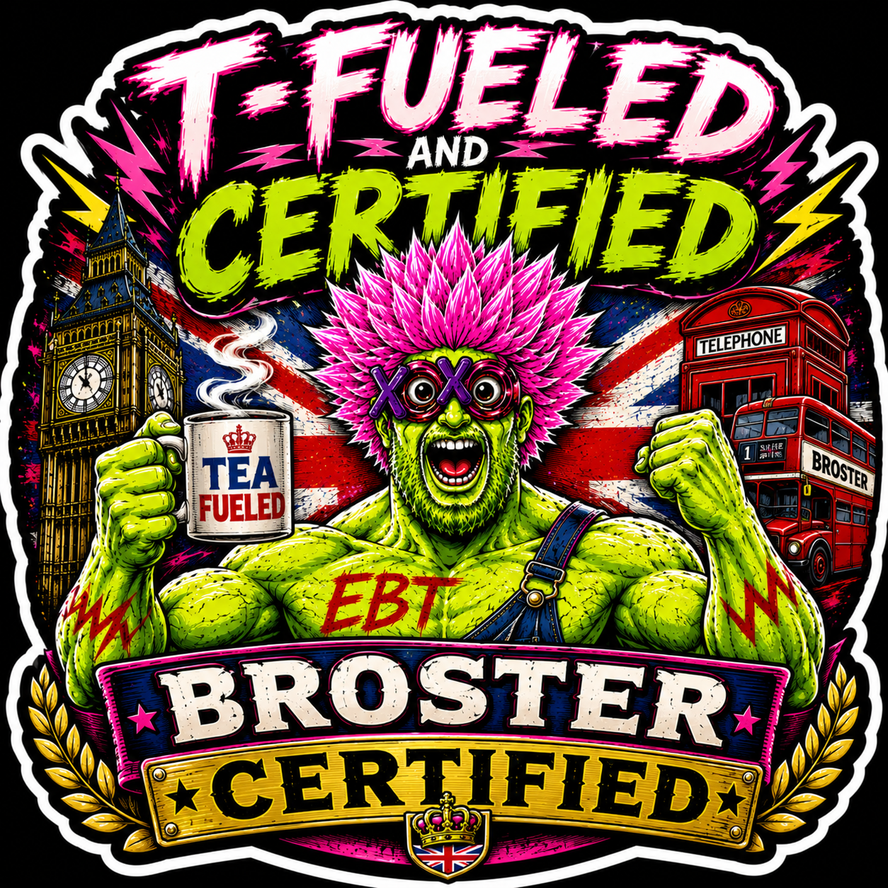T-Fueled And Certified Broster Certified Sticker