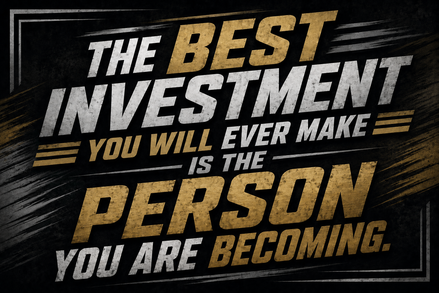 The Best Investment You Will Ever Make Is The Person You Are Becoming Sticker