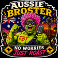 Aussie Broster No Worries Just Roast Sticker