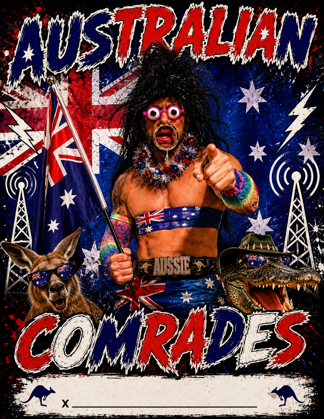 Australian Comrades Signed Print