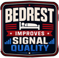 Bedrest Improves Signal Quality Sticker