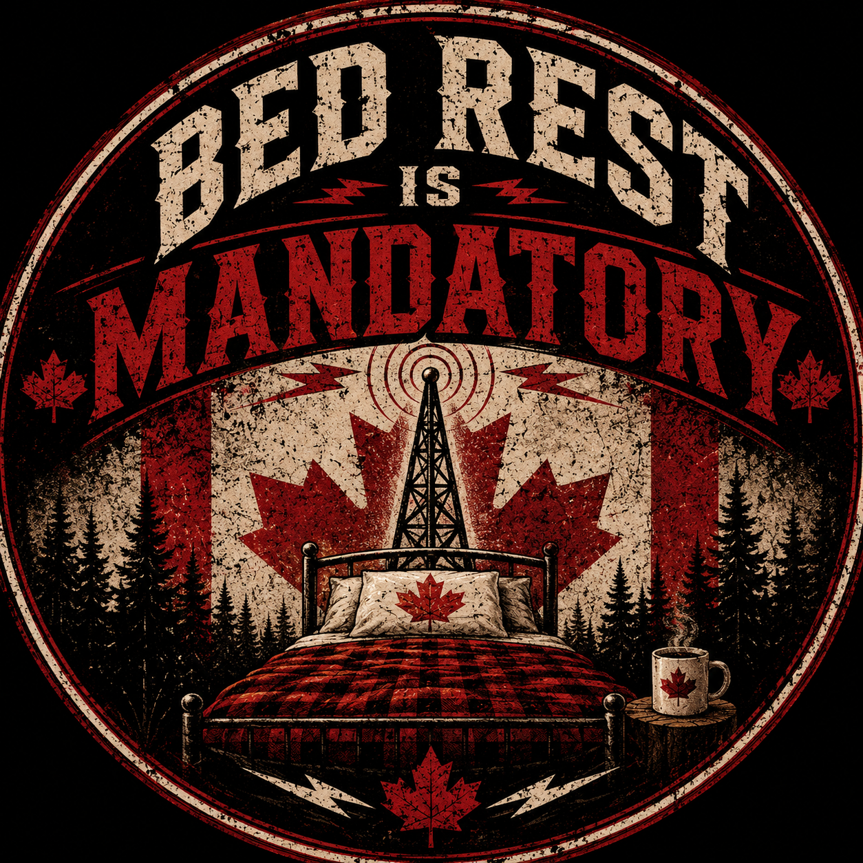 Bed Rest Is Mandatory Sticker