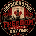 Broadcasting Freedom Since Day One Sticker