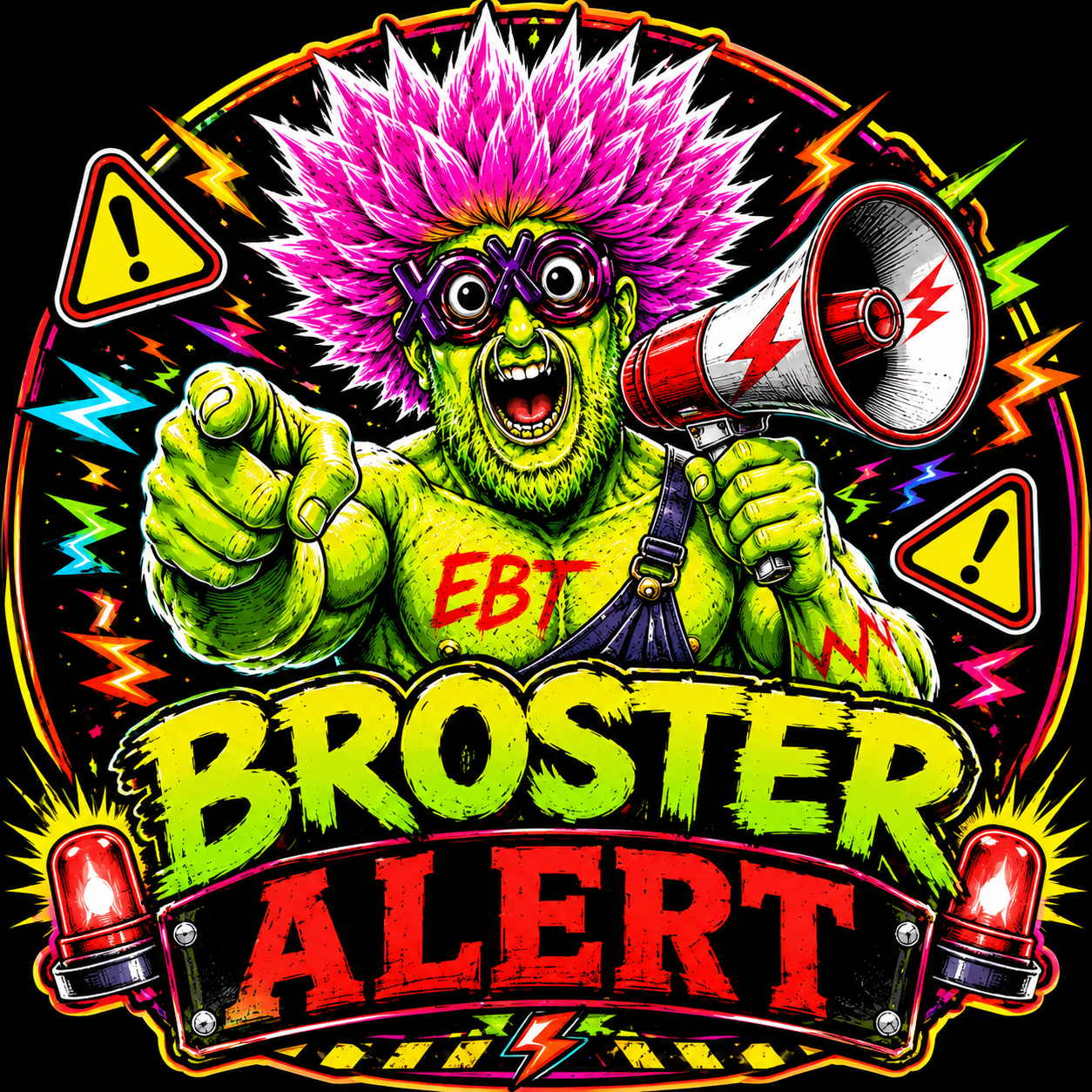 Broster Alert Sticker