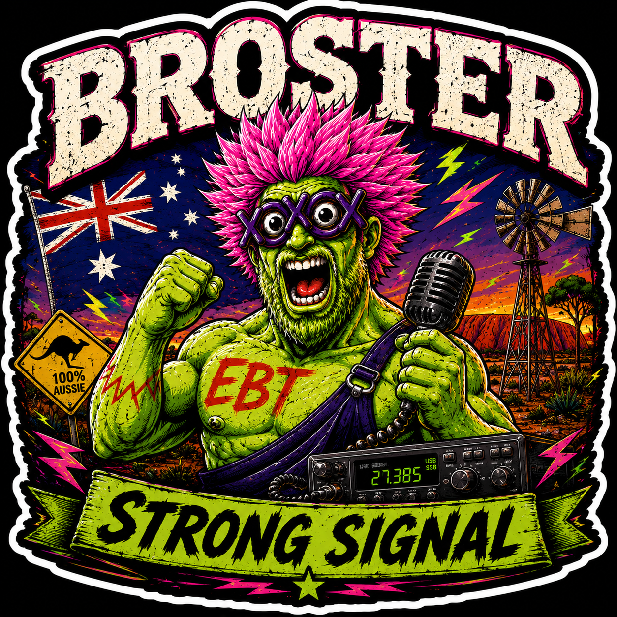 Broster Strong Signal Sticker