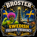 Broster Swedish Freedom Frequency Sticker