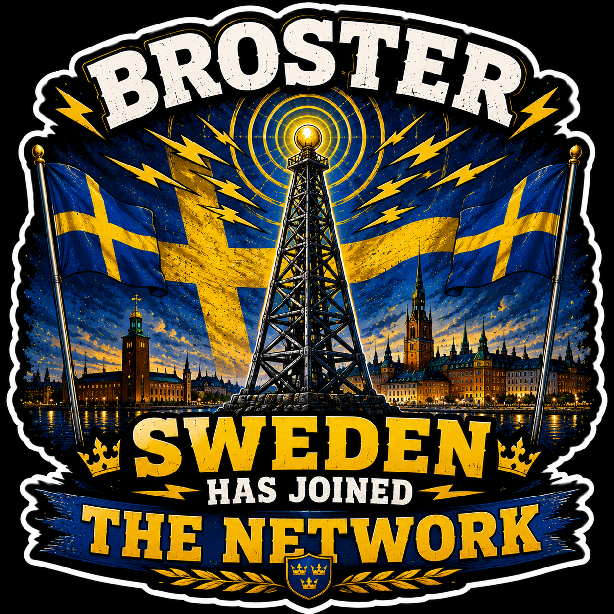 Broster Sweden Has Joined The Network Sticker
