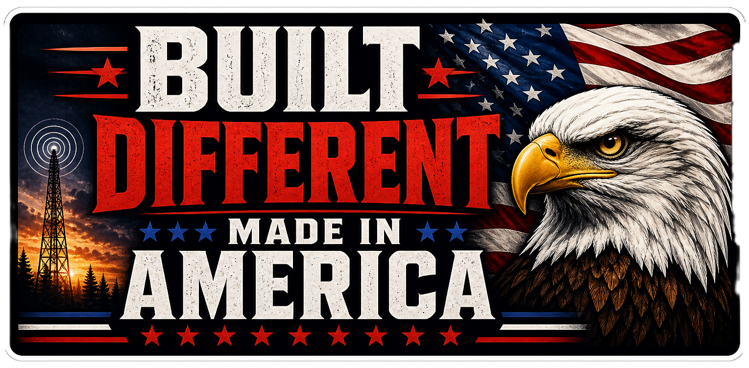 Built Different Made In America Sticker