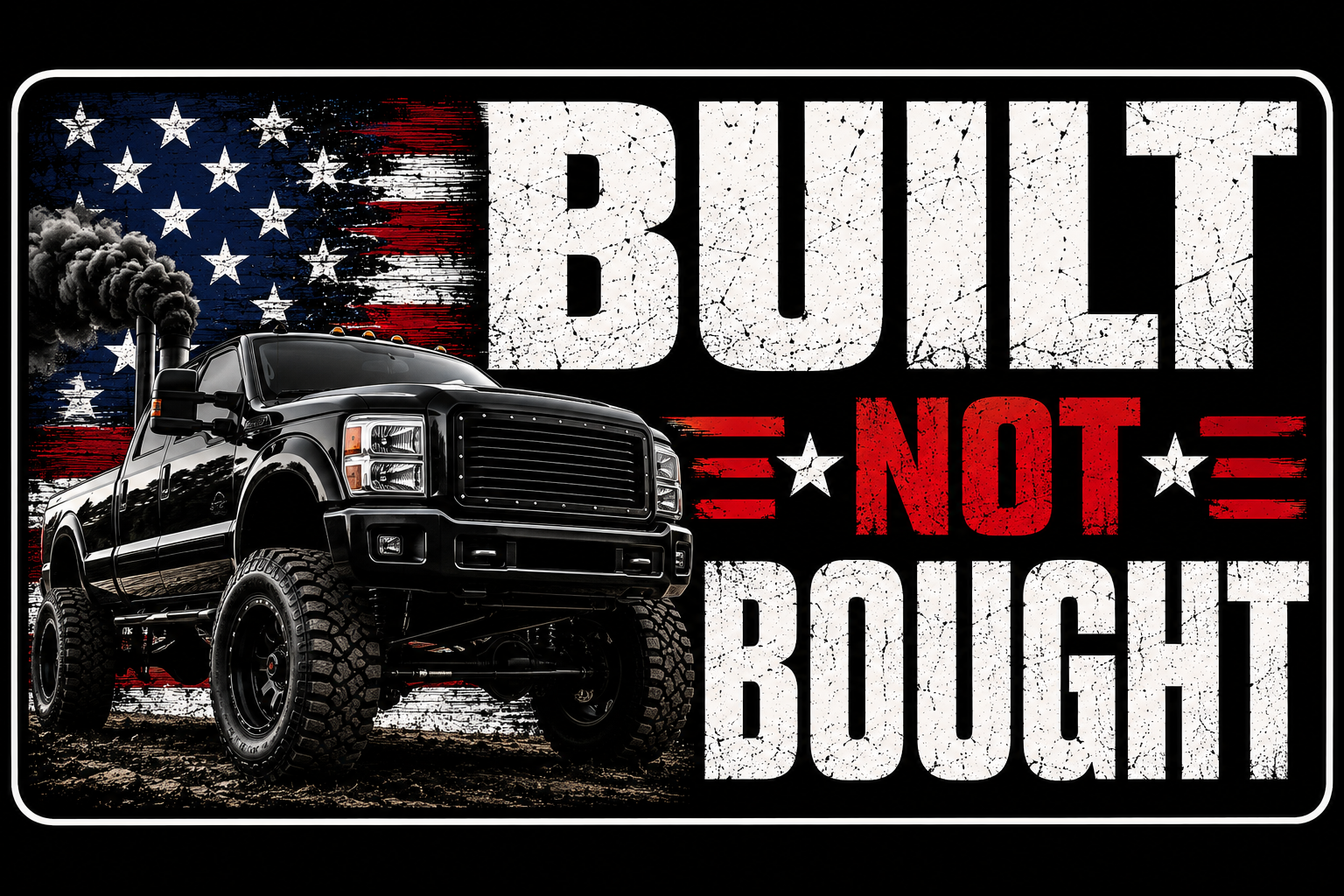 Built Not Bought Sticker
