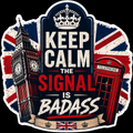 Keep Calm The Signal Is Badass Sticker UK