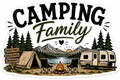 Camping Family Sticker