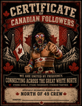 Certificate Of Canadian Followers Signed Print