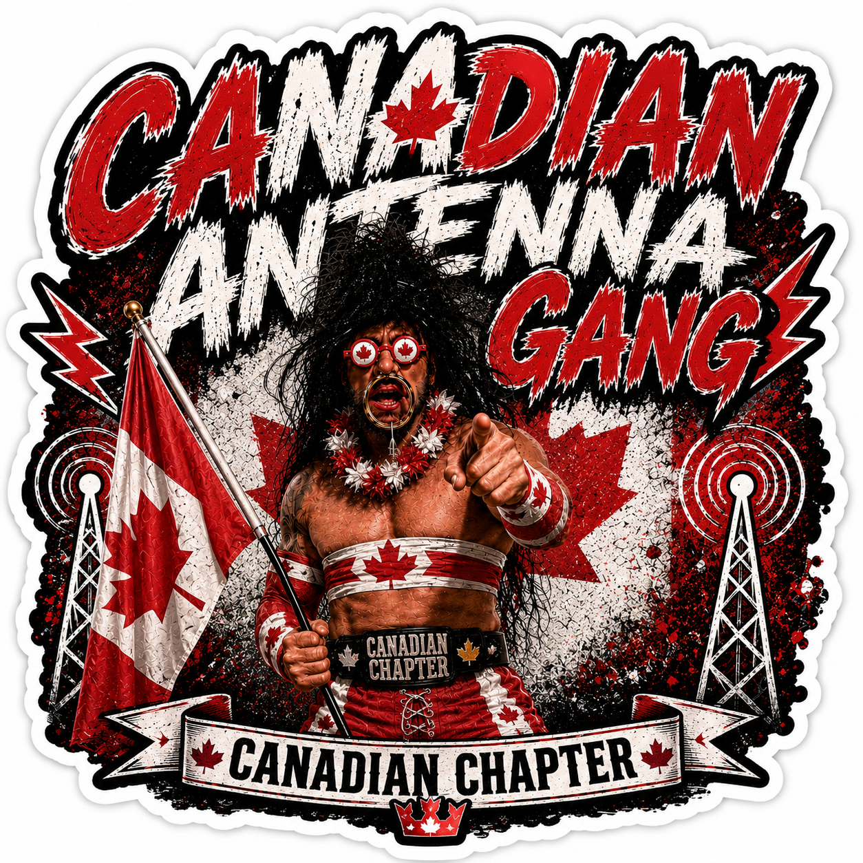 Canadian Antenna Gang Canadian Chapter Sticker