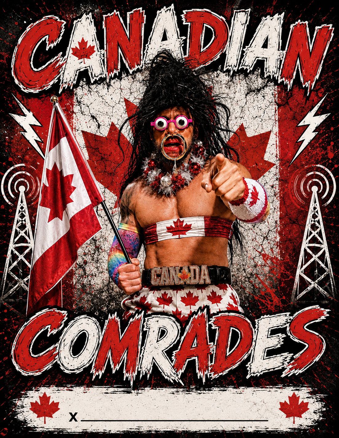 Canadian Comrades Signed Print