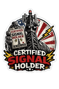 Certified Signal Holder Sticker