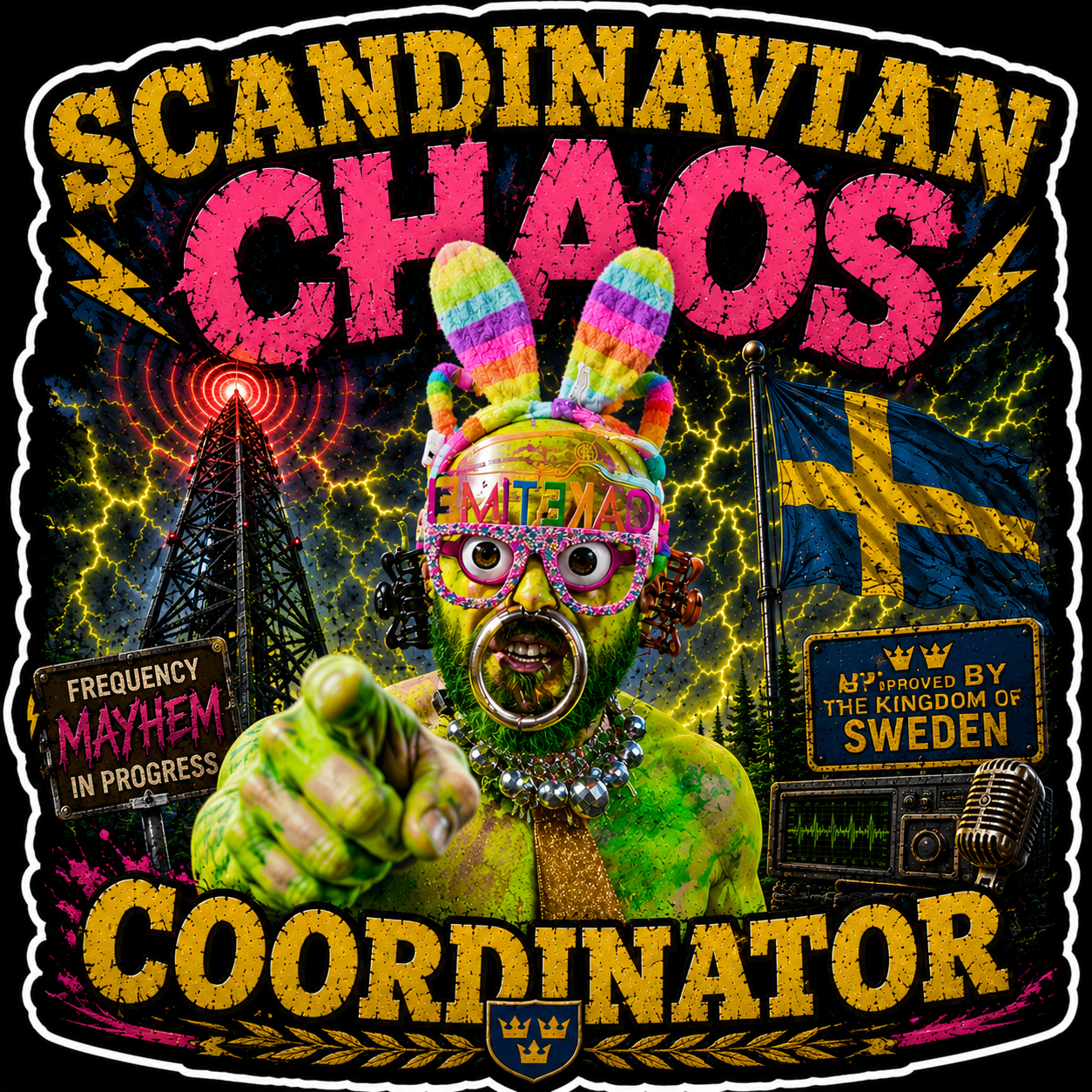 Scandinavian Chaos Coordinator Sticker