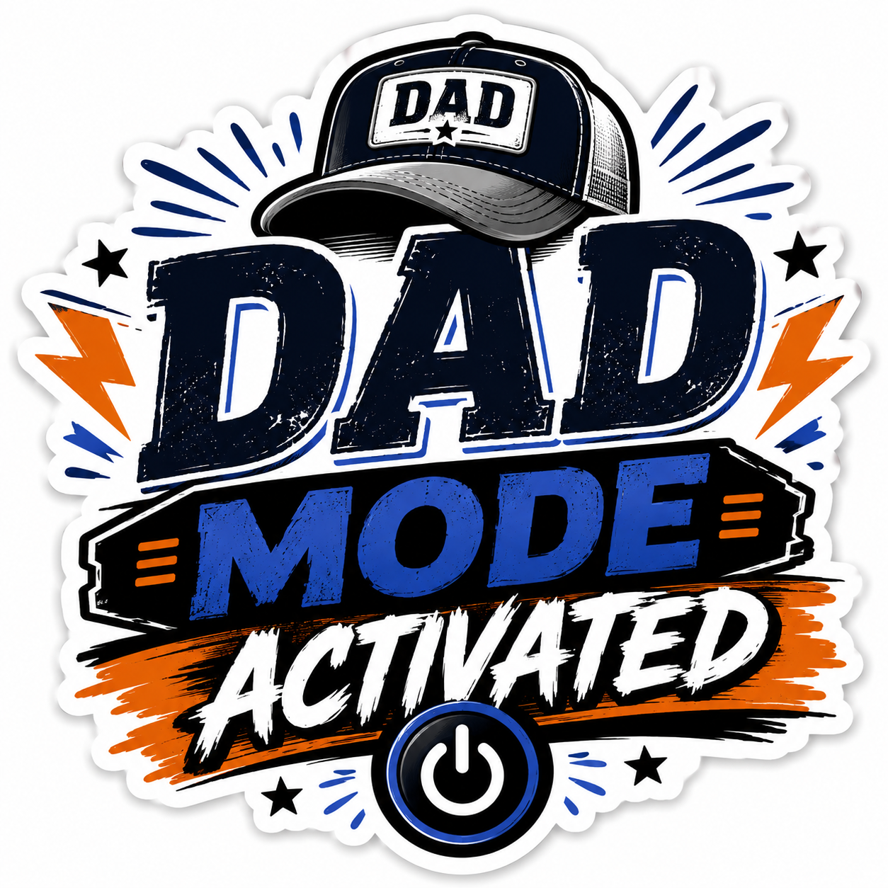 Dad Mode Activated Sticker