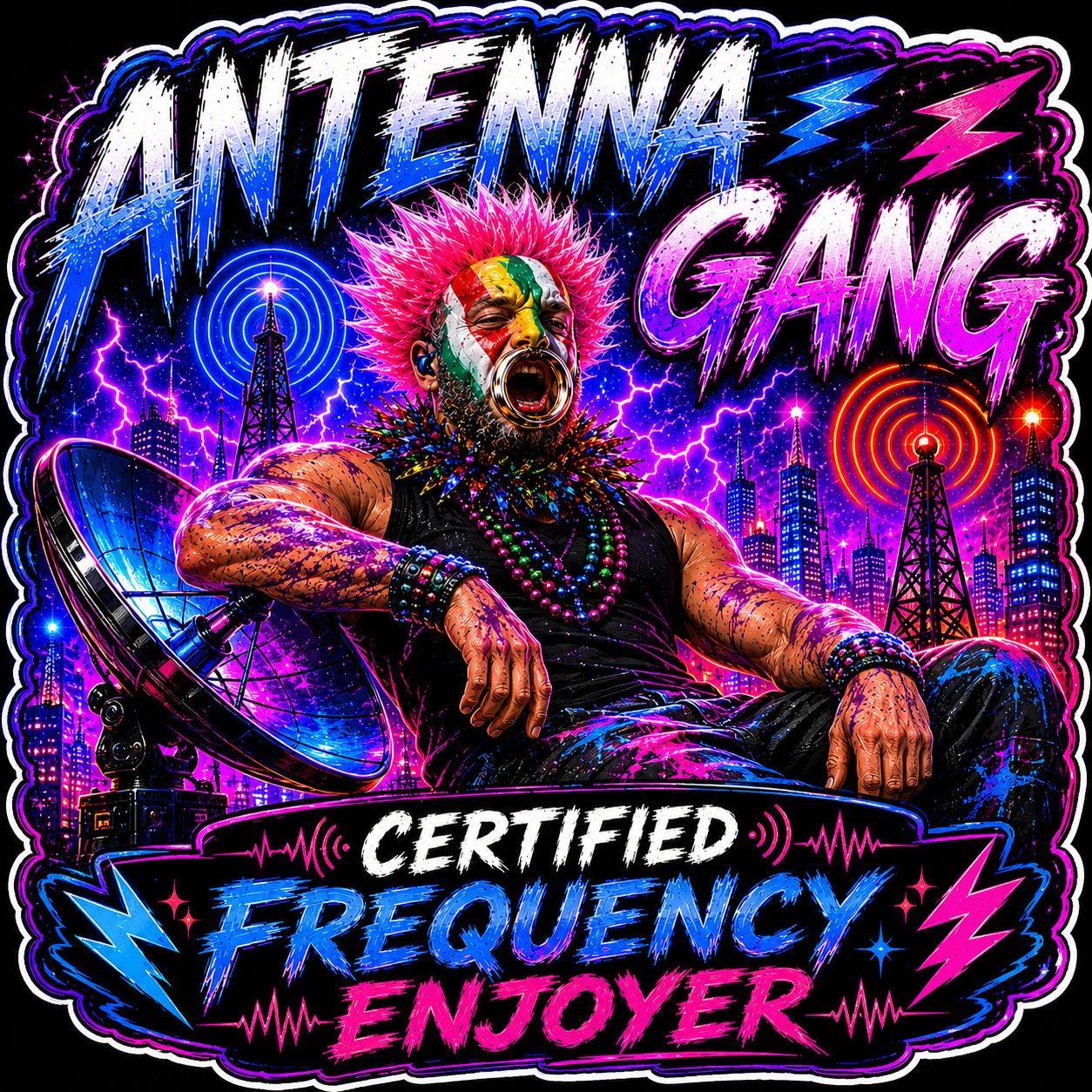 Antenna Gang Certified Frequency Enjoyer Sticker