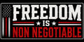 Freedom Is Non Negotiable Sticker