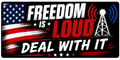 Freedom Is Loud Deal With It Sticker