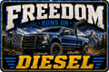 Freedom Runs On Diesel Sticker