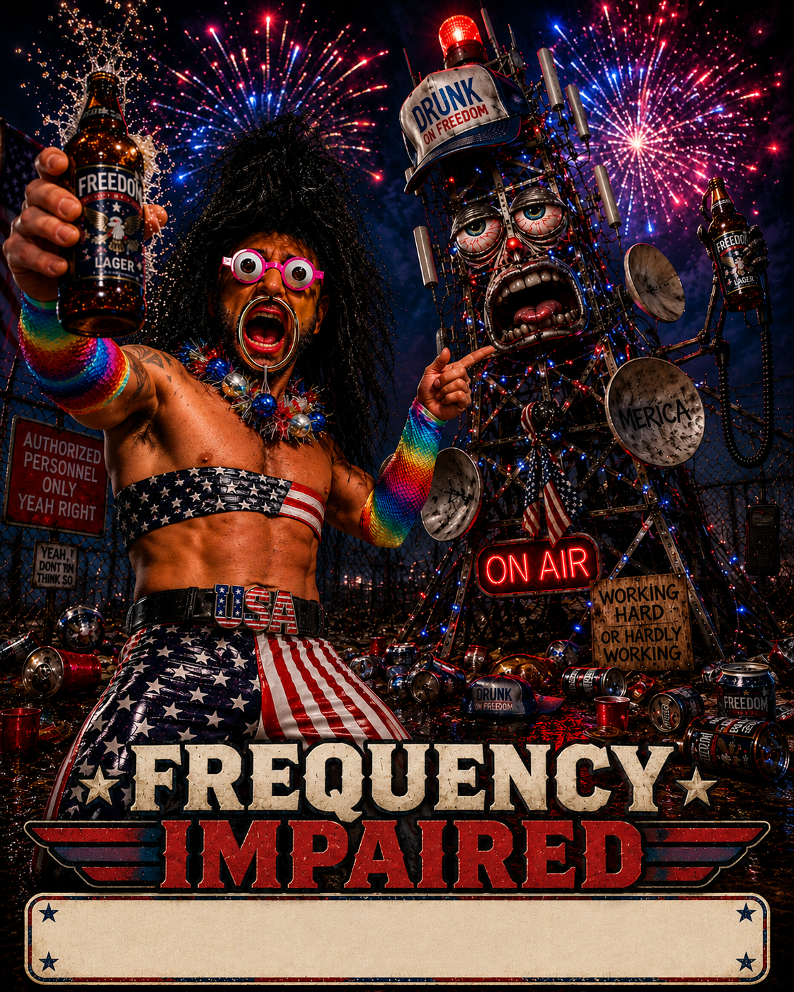 Frequency Impaired Signed Print