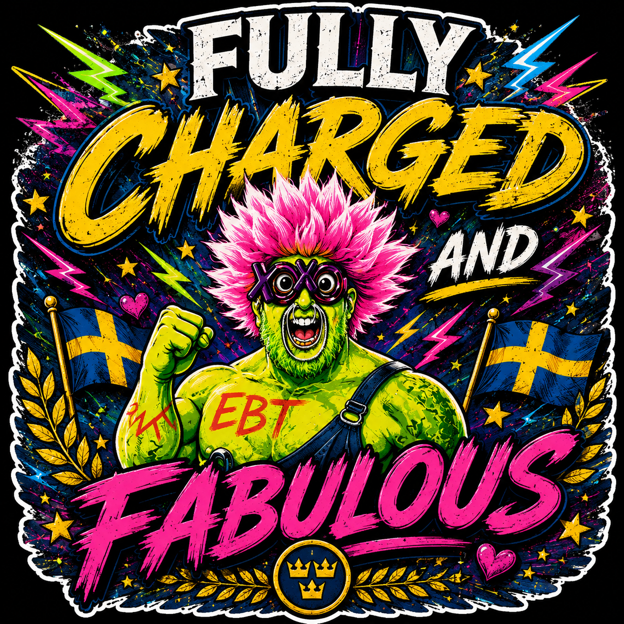 Fully Charged And Fabulous Sticker S