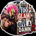 Too Glam To Give A Damn Sticker UK