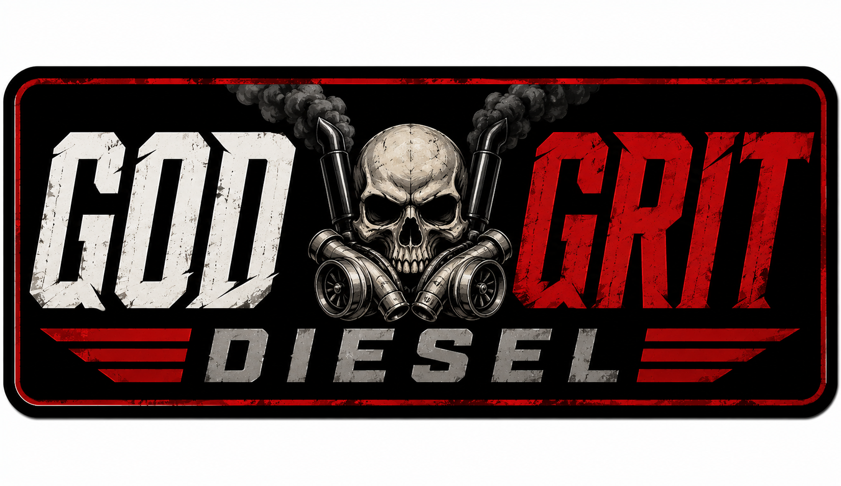 God Grit Diesel Sticker