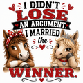 I Didn't Lose An Argument I Married The Winner Sticker