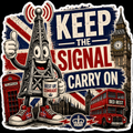 Keep The Signal Carry On Sticker UK