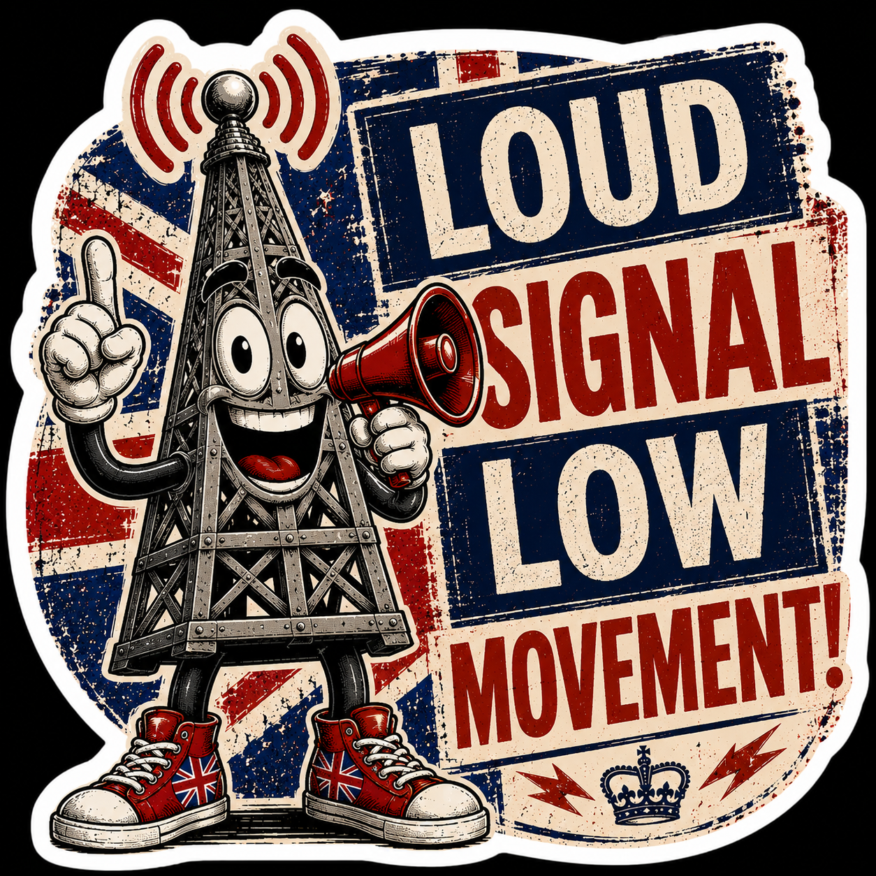 Loud Signal Low Movement Sticker UK