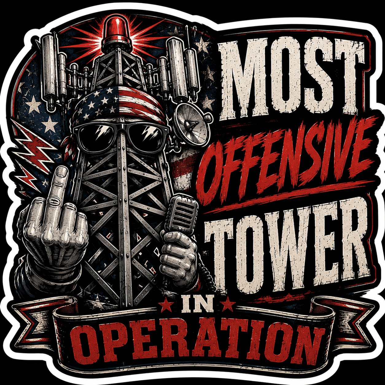 Most Offensive Tower In Operation Sticker