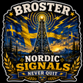 Broster Nordic Signals Never Quit Sticker