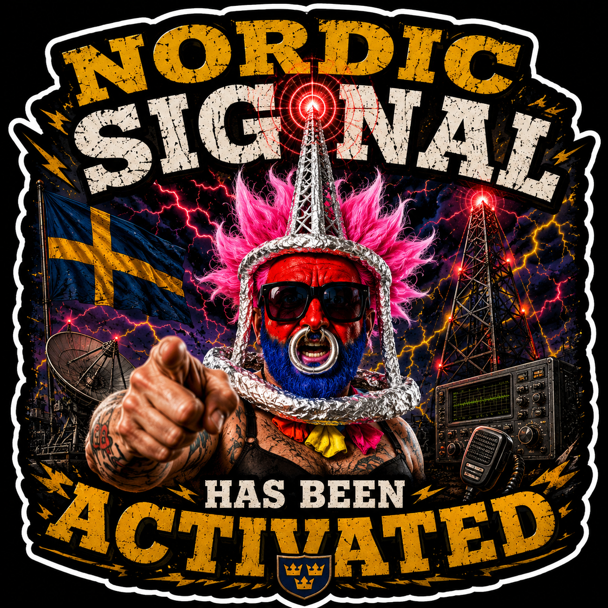 Nordic Signal Has Been Activated Sticker