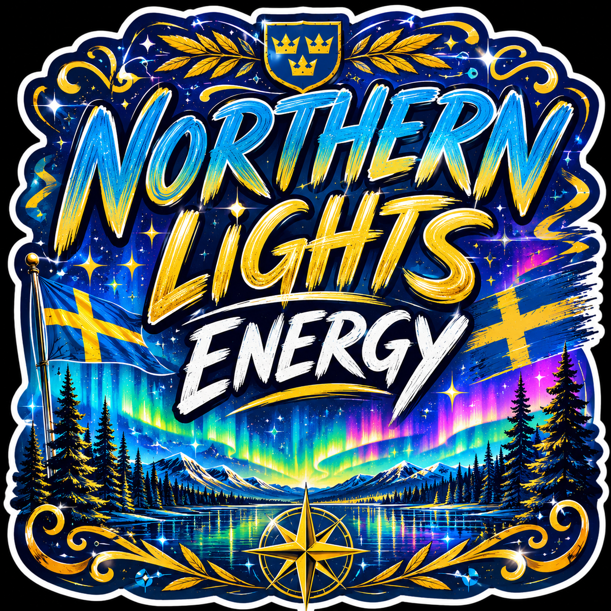 Northern Lights Energy Sticker S