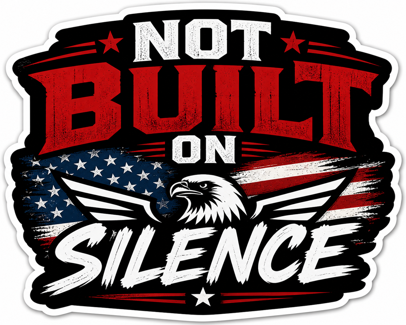 Not Built on Silence Sticker