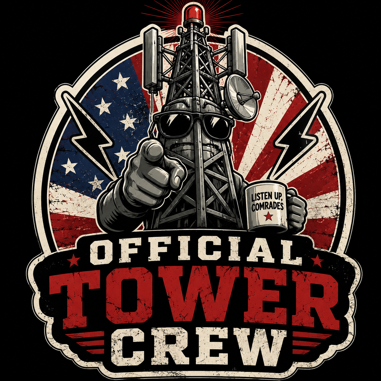 Official Tower Crew Sticker