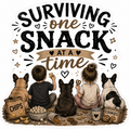 Surviving One Snack At A Time Sticker