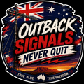 Outback Signals Never Quit True Blue True Freedom Sticker