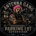 Antenna Gang Professional Parking Lot Supervisor Sticker