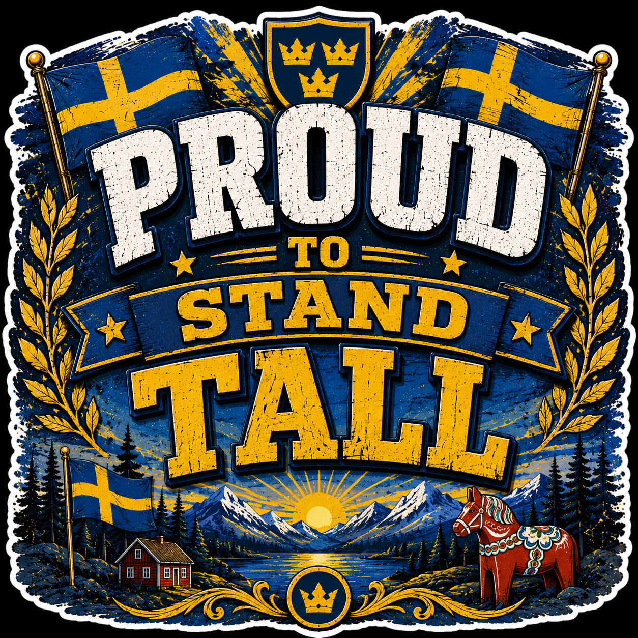 Proud To Stand Tall Sticker S