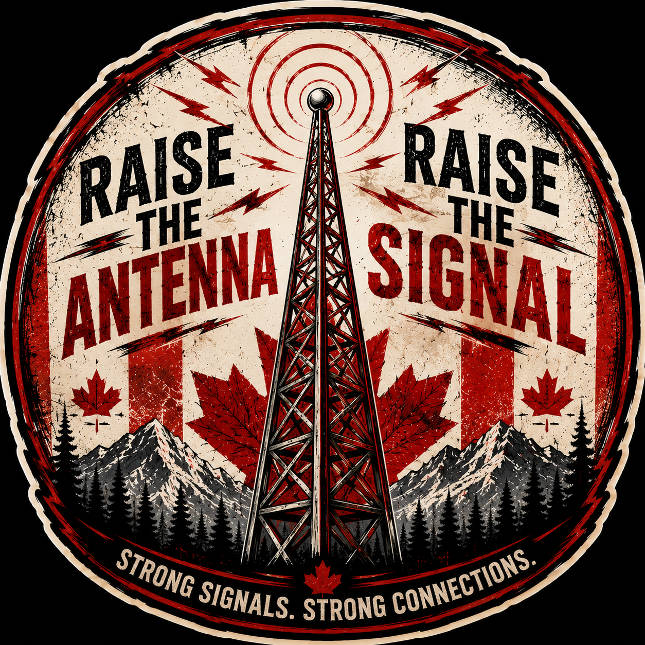 Raise The Antenna Raise The Signal Sticker