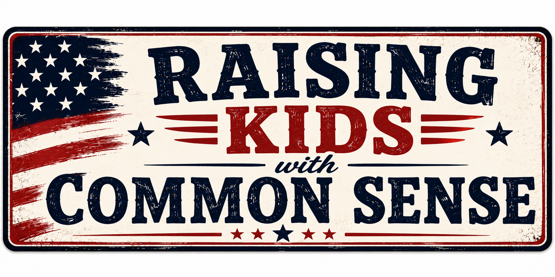Raising Kids With Common Sense Sticker